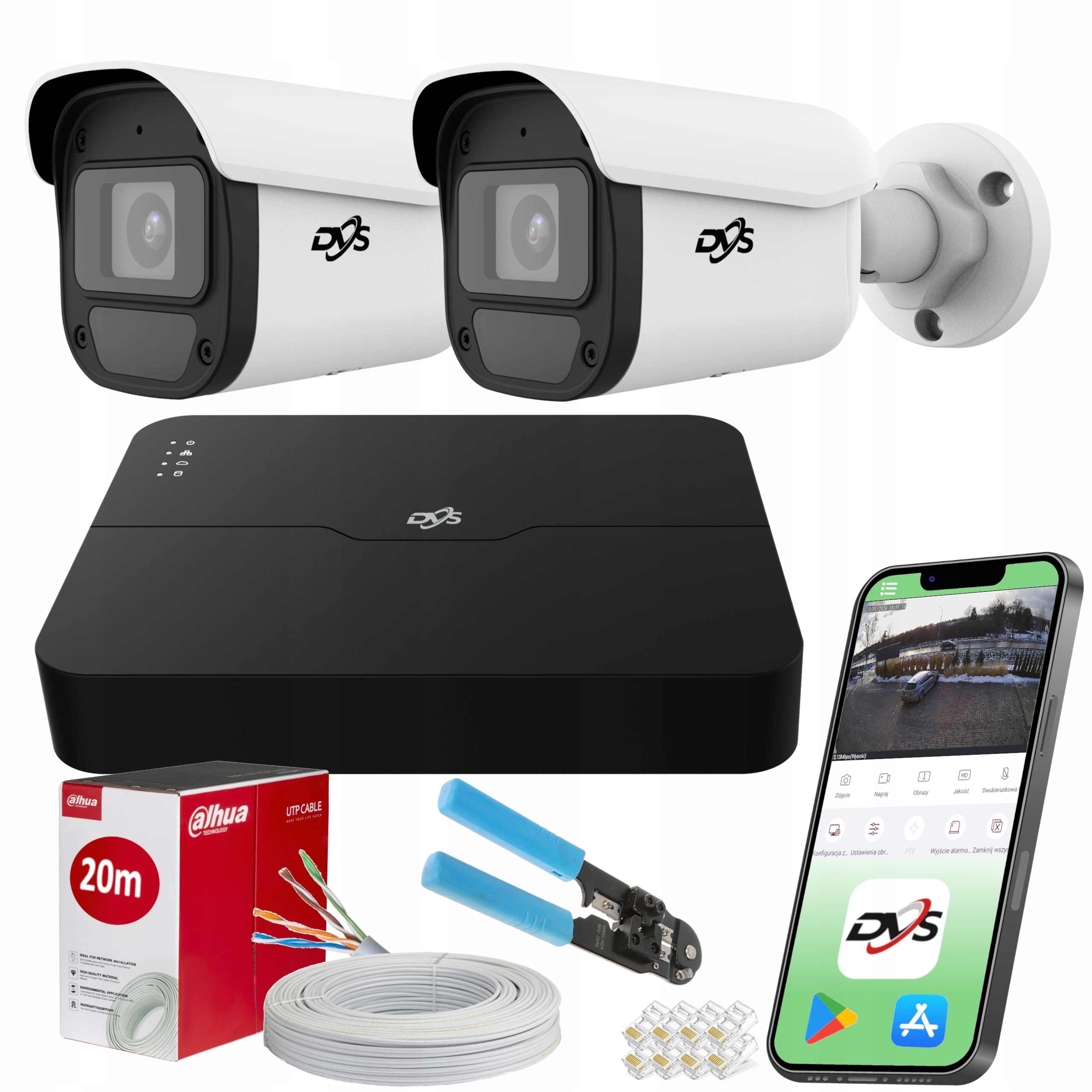 Monitorovanie Domu Firmy Obchodu 5Mpx Ip Poe 2 Vonkajšie Kamery Detekcia P2P