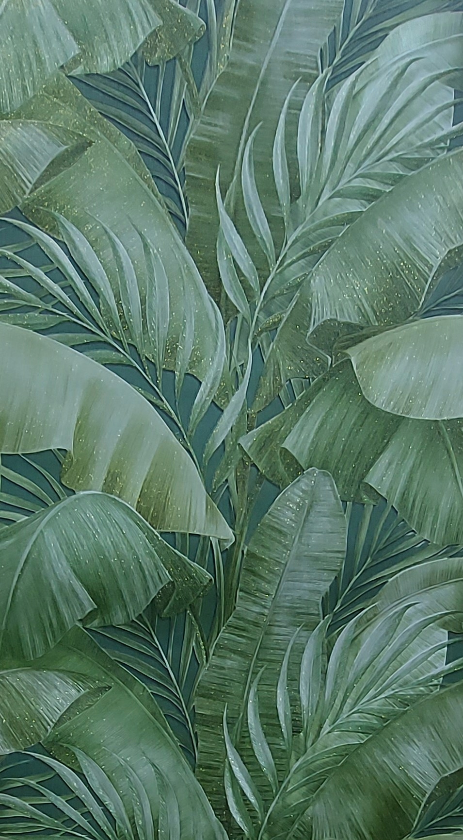 TAPETA NA FLIZELINIE LIŚCIE pokój przedpokój AA100207