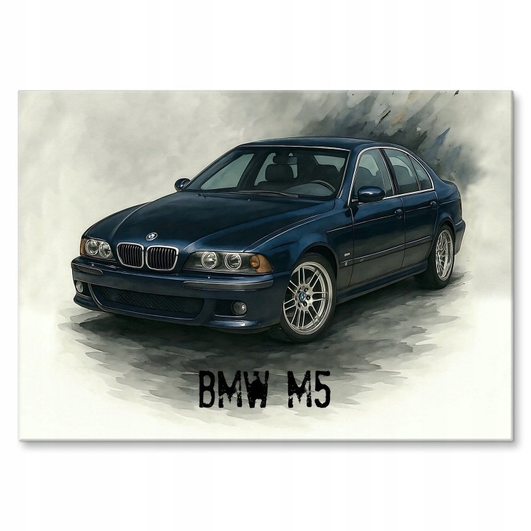 Velký plakát z kovu, plechový dárek do garážového pokoje dílny Auto Bmw M5