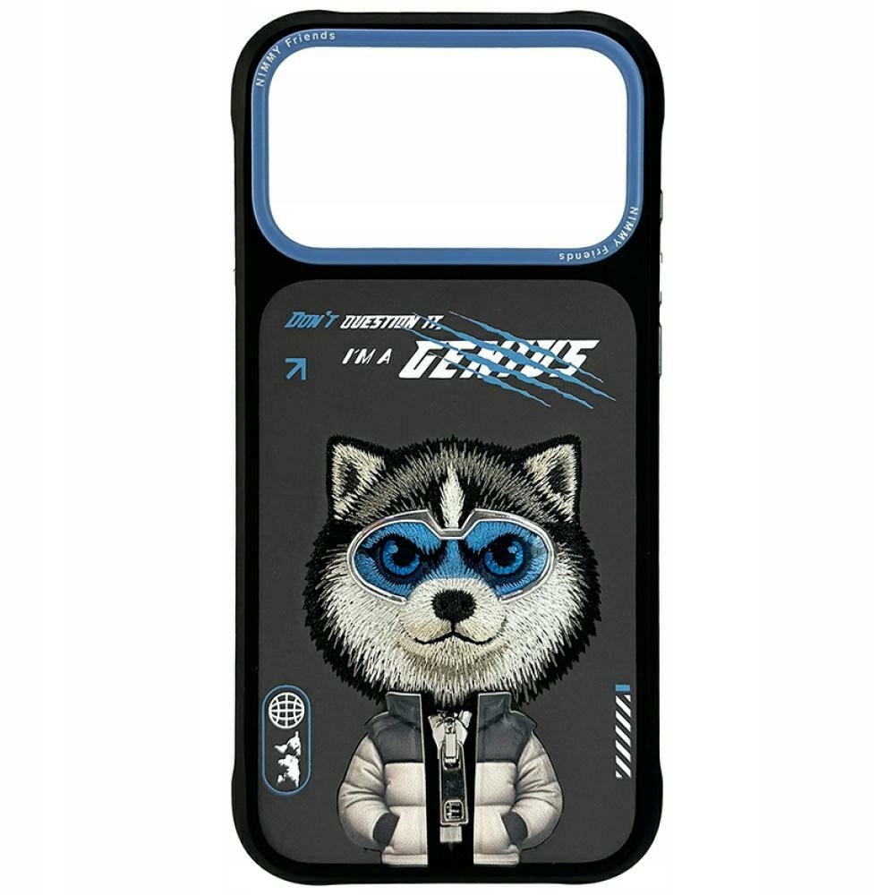 Pouzdro Nimmy Cool&Cute 2.0 Wolf pro iPhone 17 Pro Max, černé