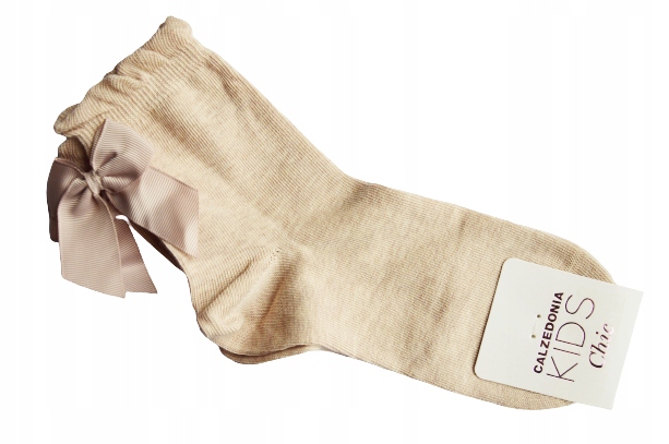 

Calzedonia Kids skarpetki beż kokarda 34-36