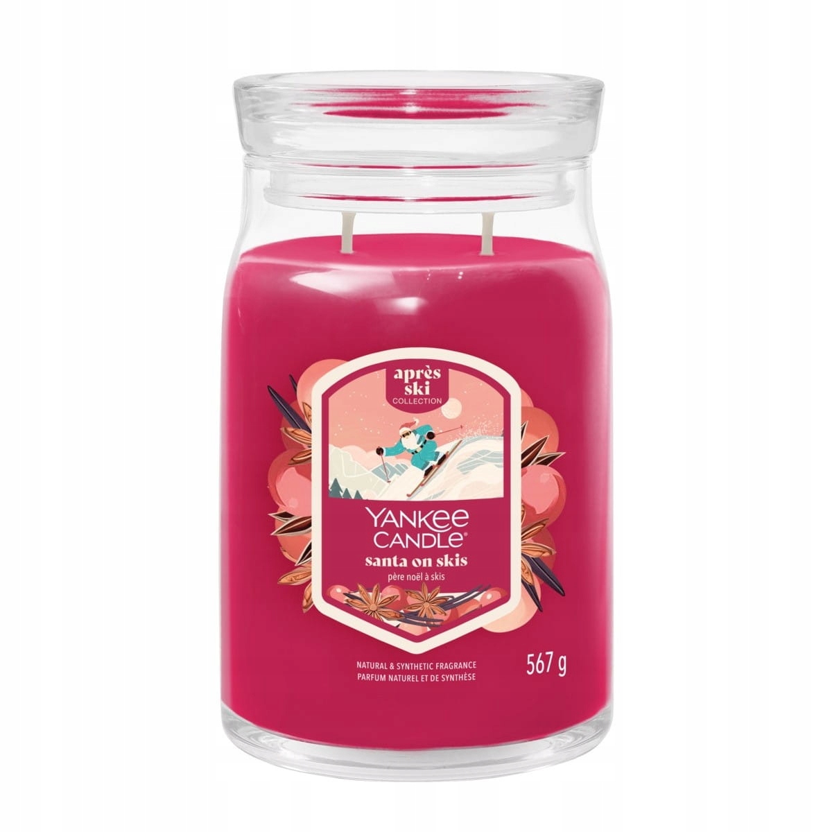 Yankee Candle Santa On Skis Velká vonná svíčka
