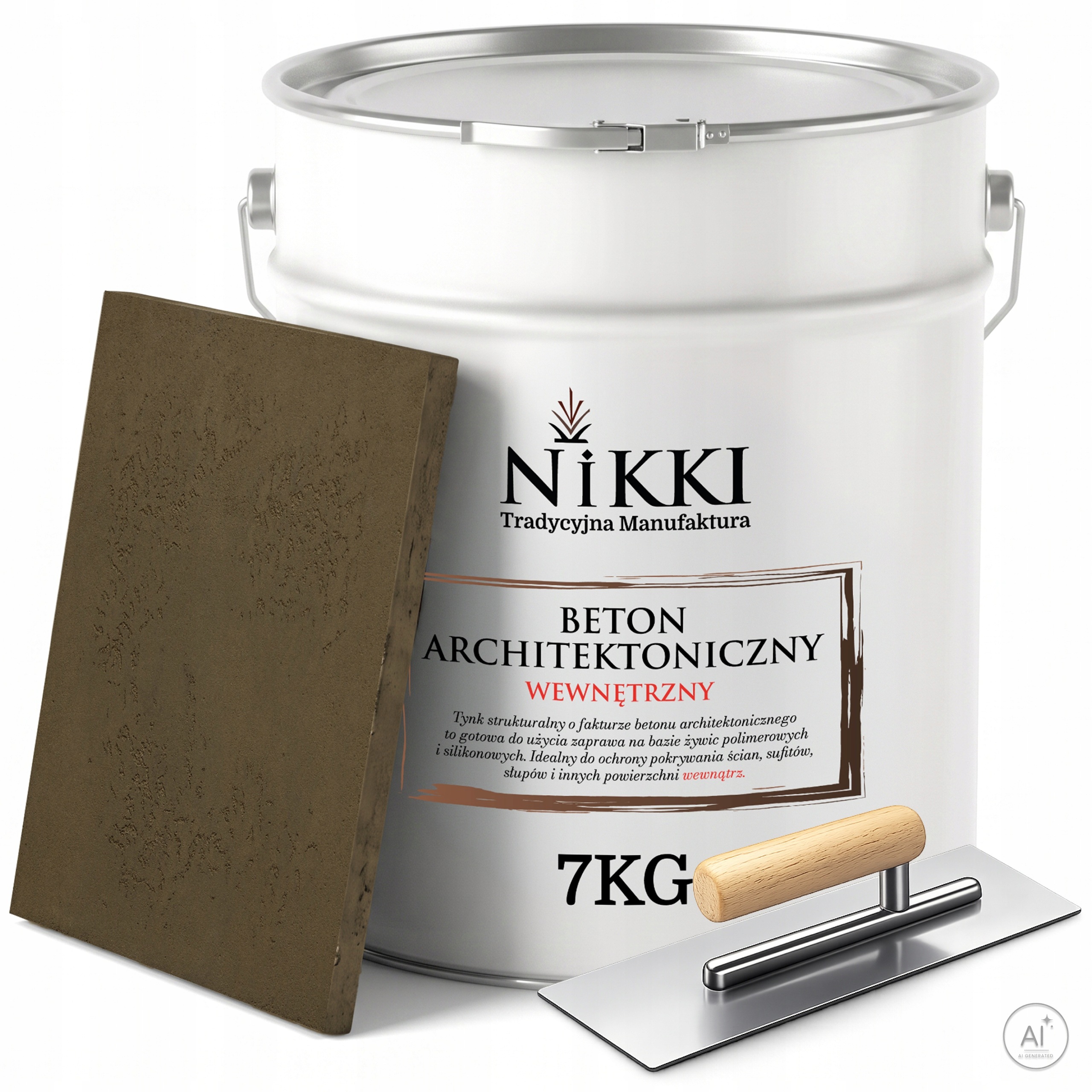 Dekorativní architektonický beton vnitřní 7 kg Khaki Tmavý F456 Paca