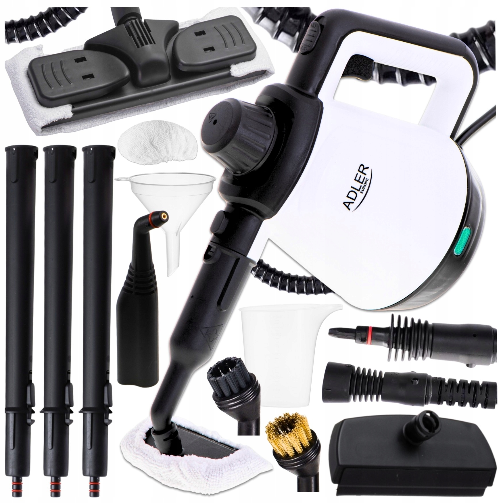 Parní Čistič Ruční Parní Mop Čistič Oken Spár Čalounění Sada 2000W