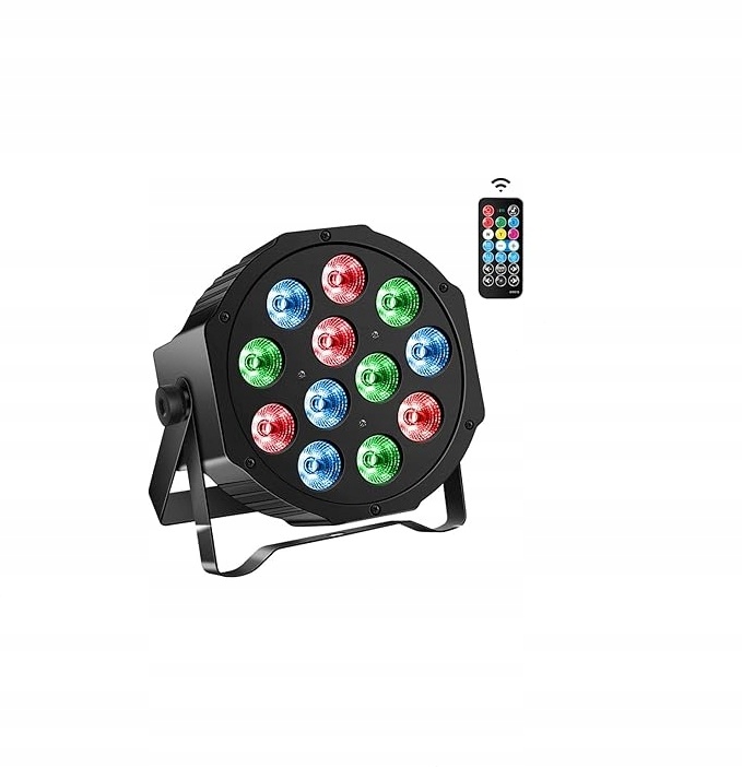 Diskotéková scénická lampa Rgb Led Par Light 12 Led dálkové ovládání