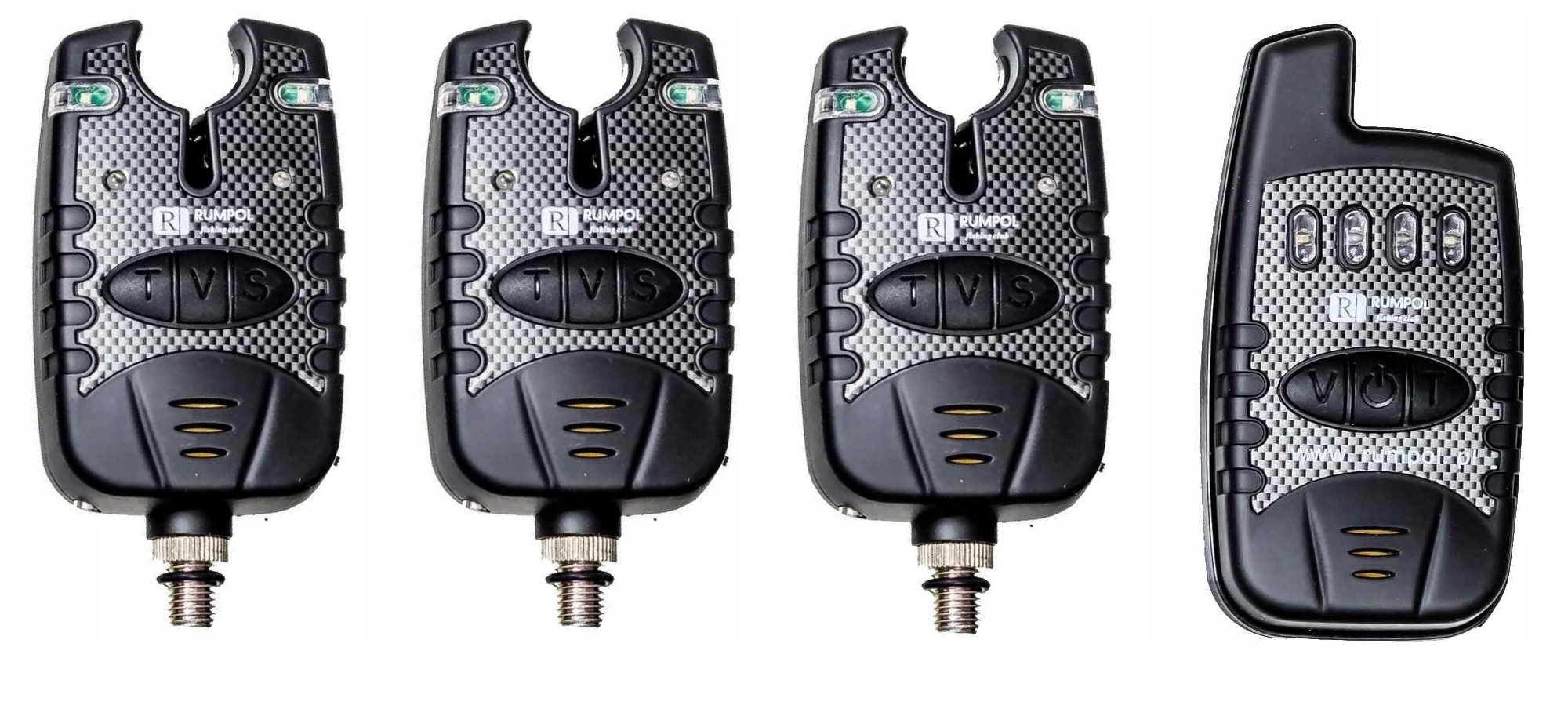 Zestaw 3x Sygnalizator brań Centralka czujnik brań