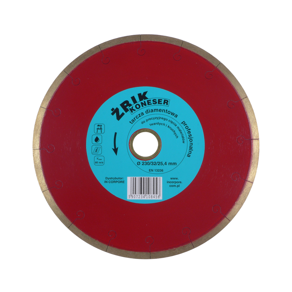 Diamantový Kotouč Pro Řezání Slinovacího Slinuté Dlažby Žbik Koneser 230 mm