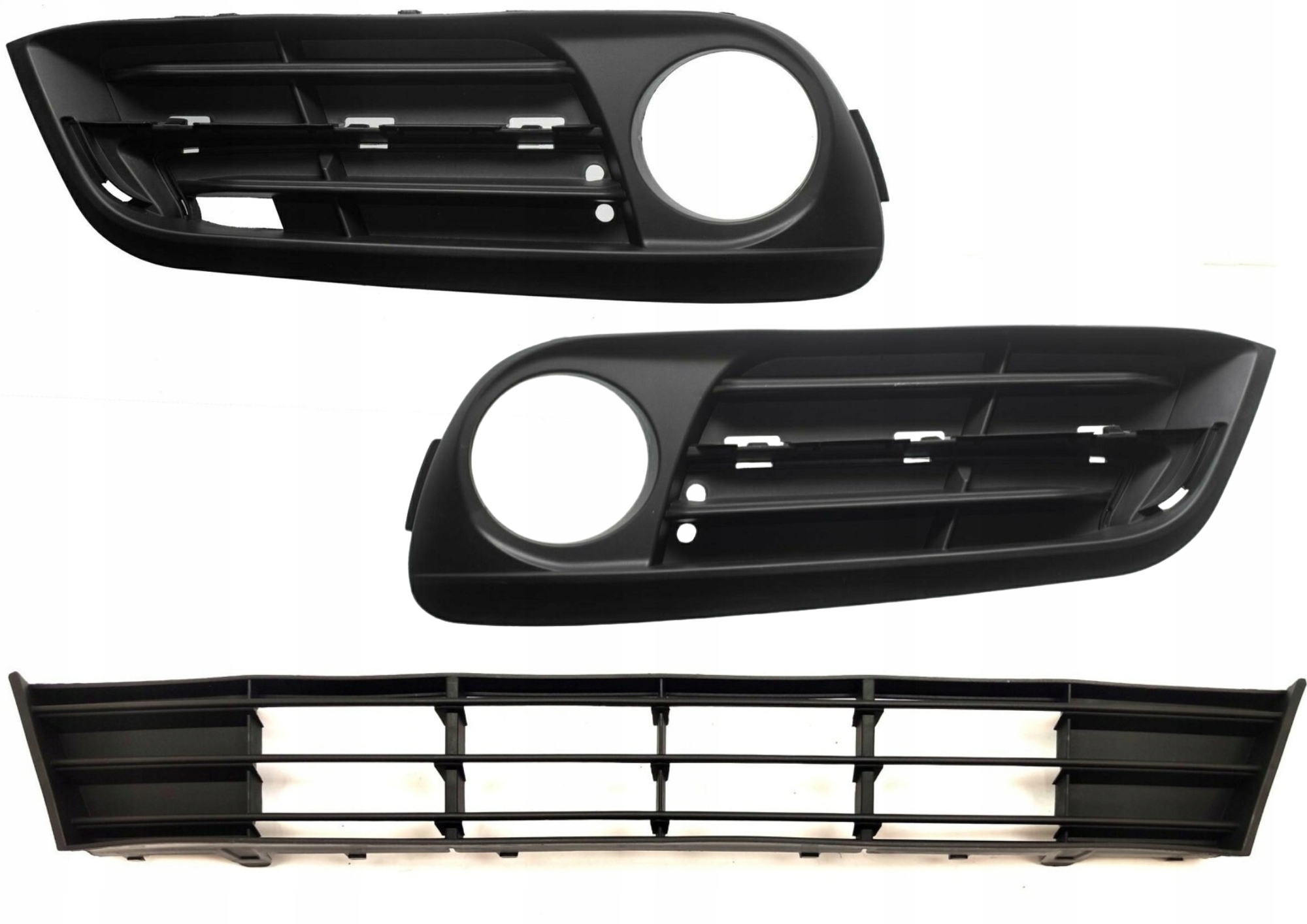 Bmw 5 F10 F11 2009-2017 Atrapy Mřížky V Nárazníku Pravá+levá+střed Komplet