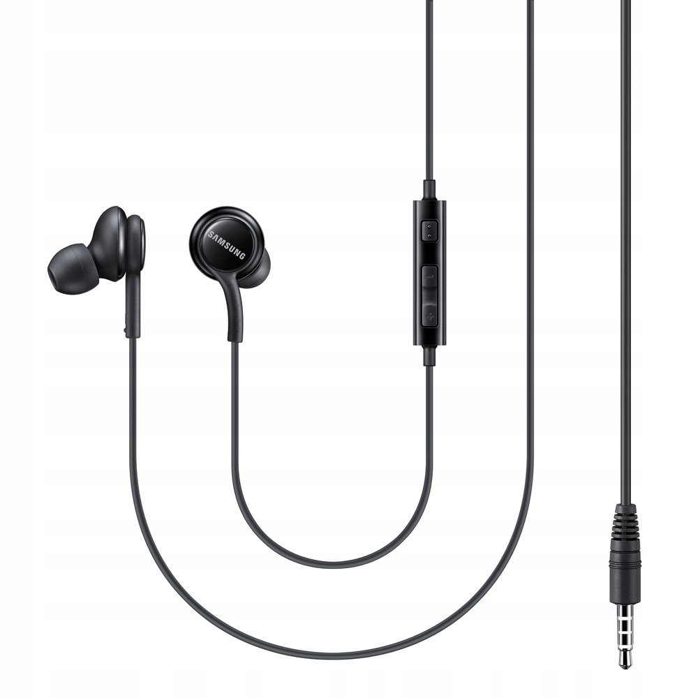 In-ear Sluchátka 3,5 mm mini jack s dálkovým ovládáním a mikrofonem, černá