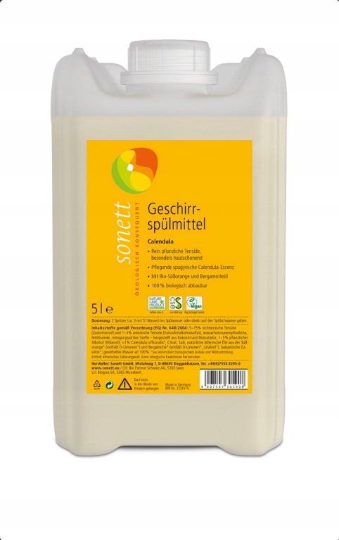 

Sonett Eko Płyn do mycia naczyń Nagietek 5l