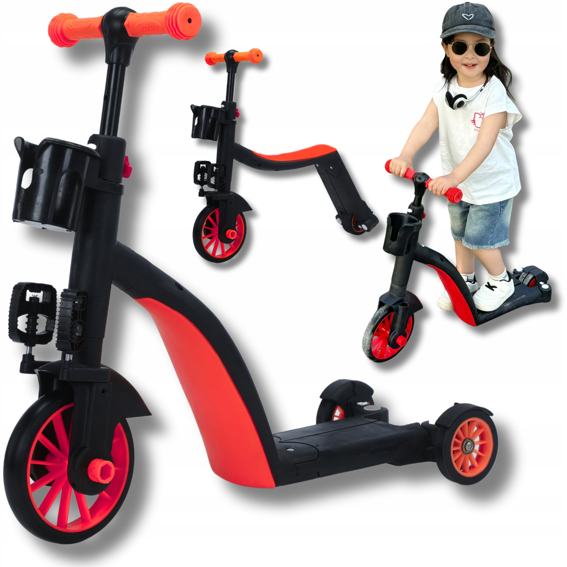 Hulajnoga Rowerek Biegowy Jeździk Pchacz Pojazd dla dzieci 8w1