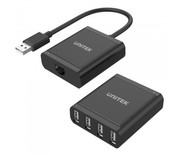 Kabel Usb Unitek Przedłużacz Usb 2.0 4x Usb (po skrętce Rj 45)-Zdjęcie-0