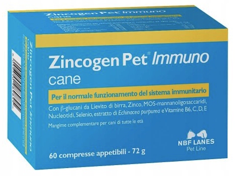 Zincogen Pet Immuno cane 60 tabletek Nbf Lanes