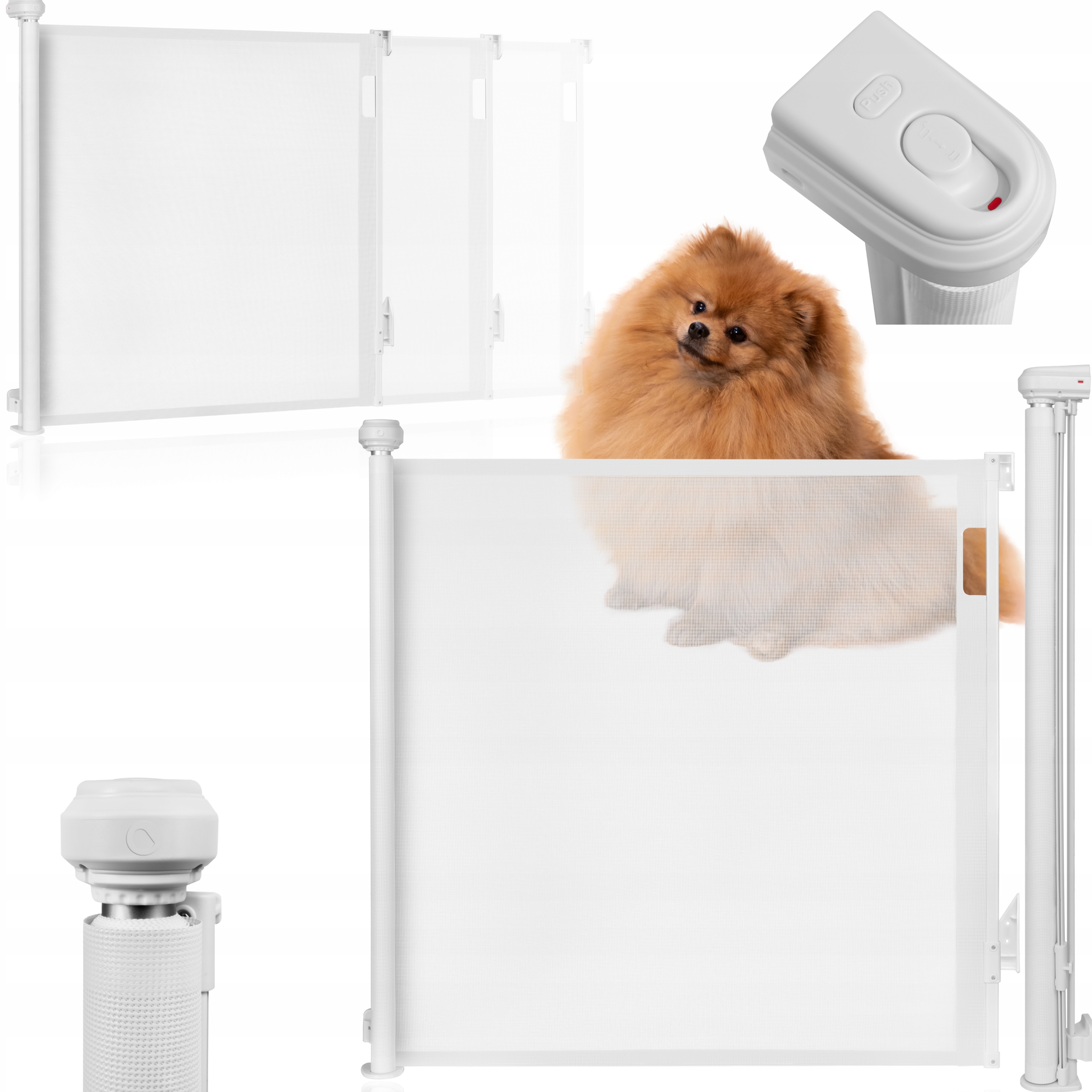 Bezpečnostní zábrana pro psa kočku, bariéra na chodbu, balkon do 140 cm