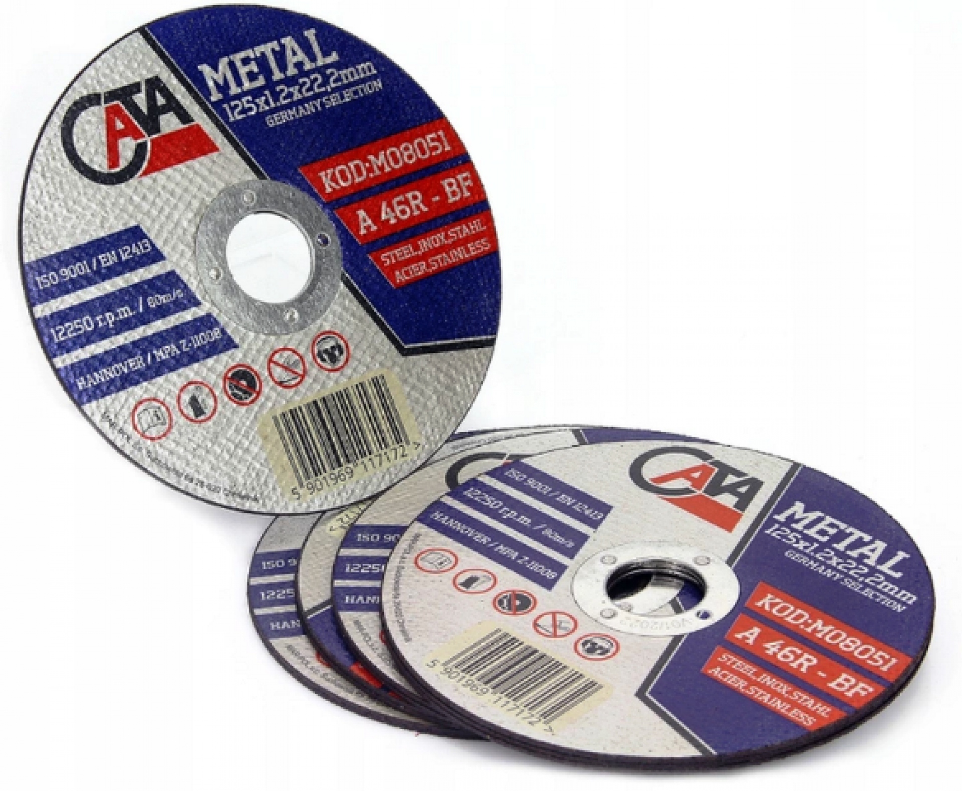 TARCZA DO CIĘCIA METALU STALI INOX 125x1,0x22,2 Marka Cata