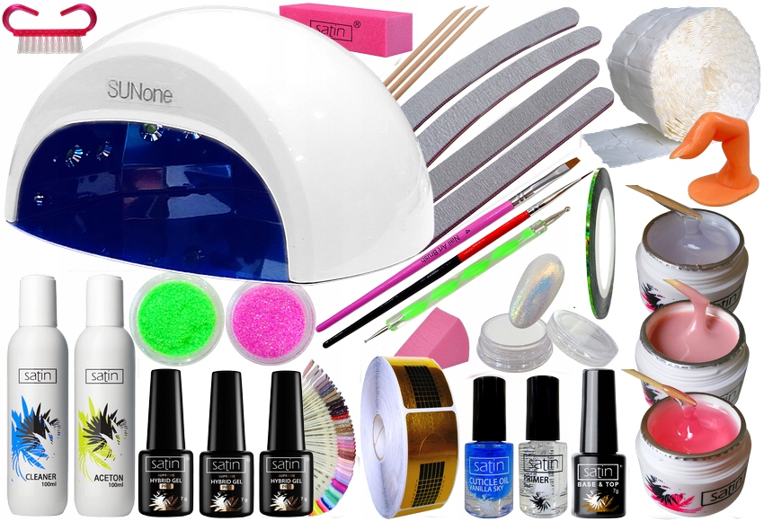 Startovací Sada Pro Prodlužování Nehtů S Lampou