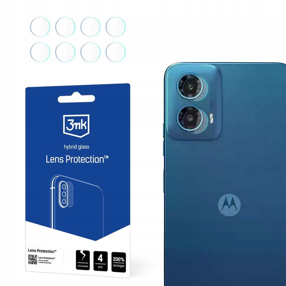 4x Szkło na obiektyw aparatu do Motorola Moto G34 5G 3mk Lens Protection