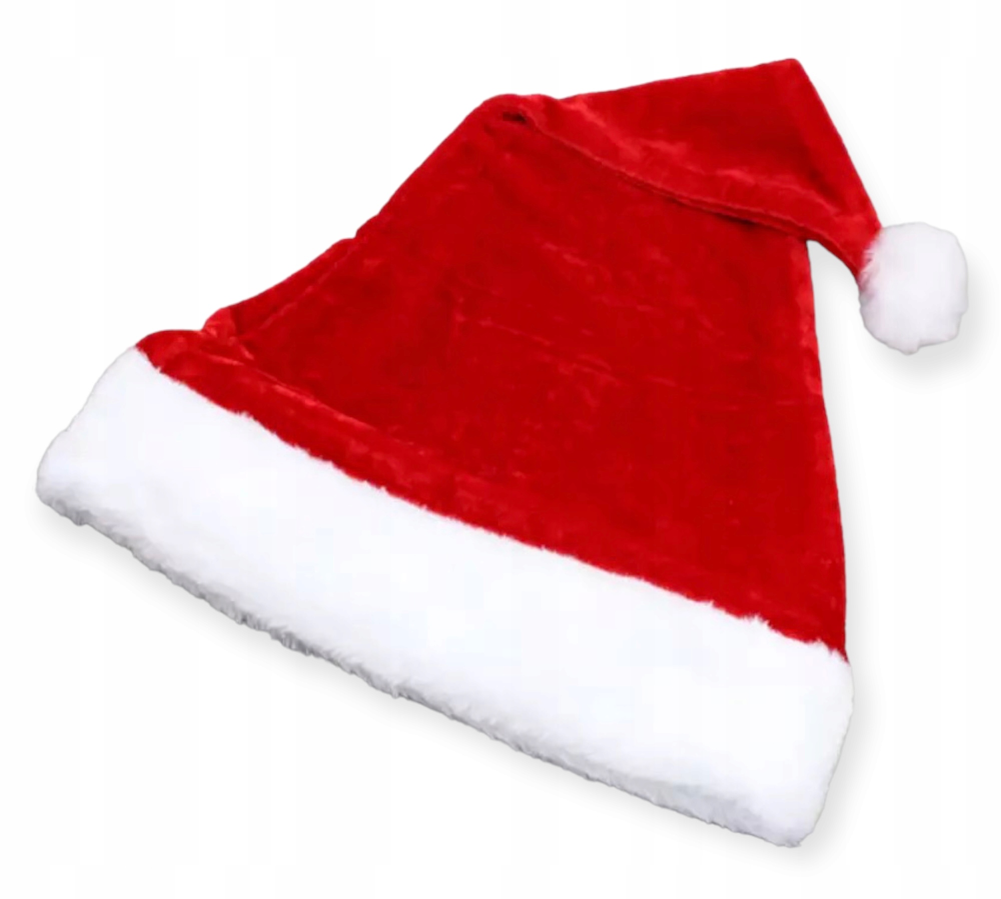 CZAPKA MIKOŁAJA ŚWIĄTECZNA MIKOŁAJKI PRZEBRANIE STRÓJ PLUSZOWA Kolor dominujący czerwony