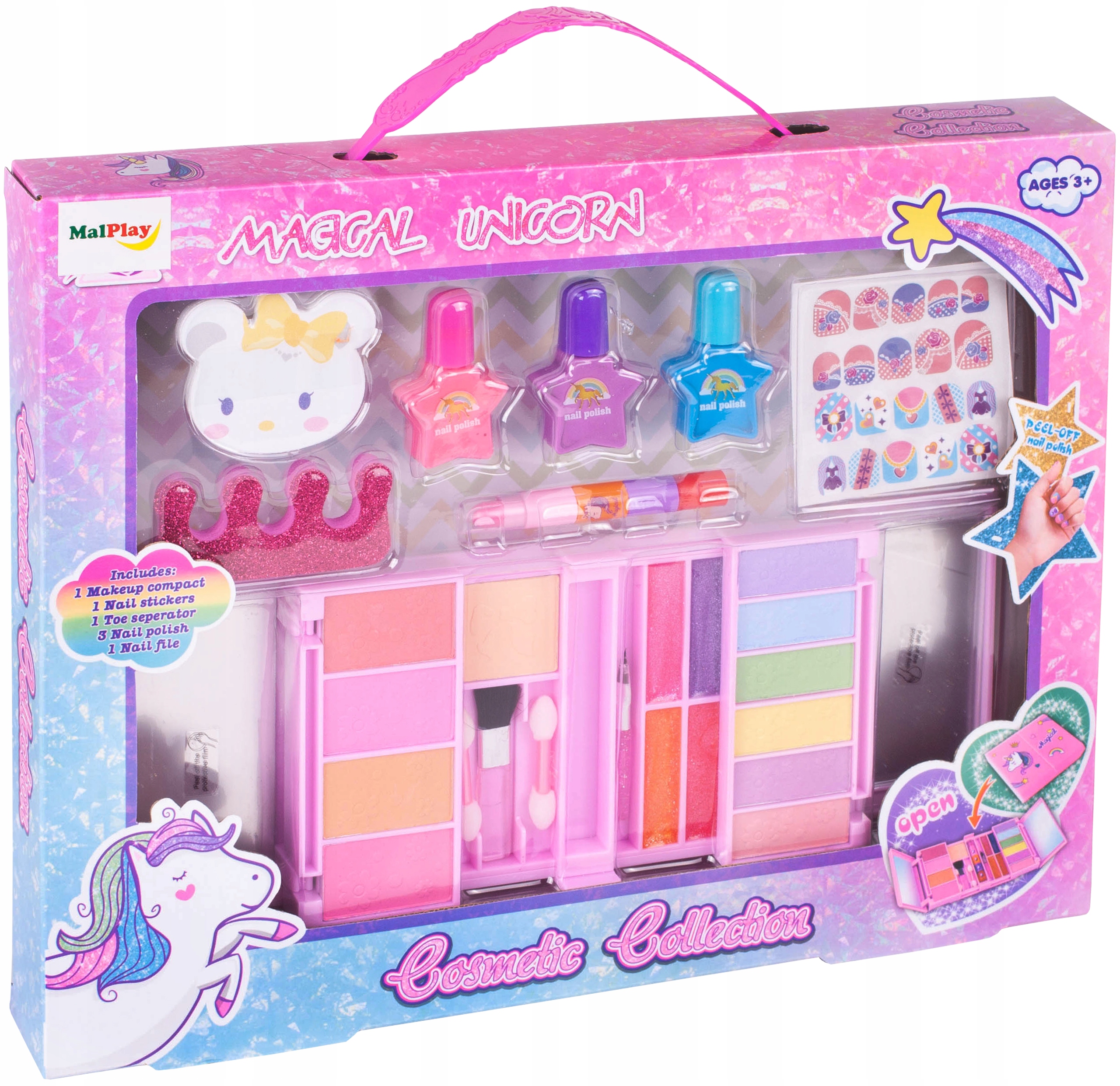 ZESTAW DO MAKIJAŻU PAZNOKCI KOSMETYKI CIENIE LAKIERY DLA DZIECI HELLO KITTY EAN (GTIN) 5901924225980