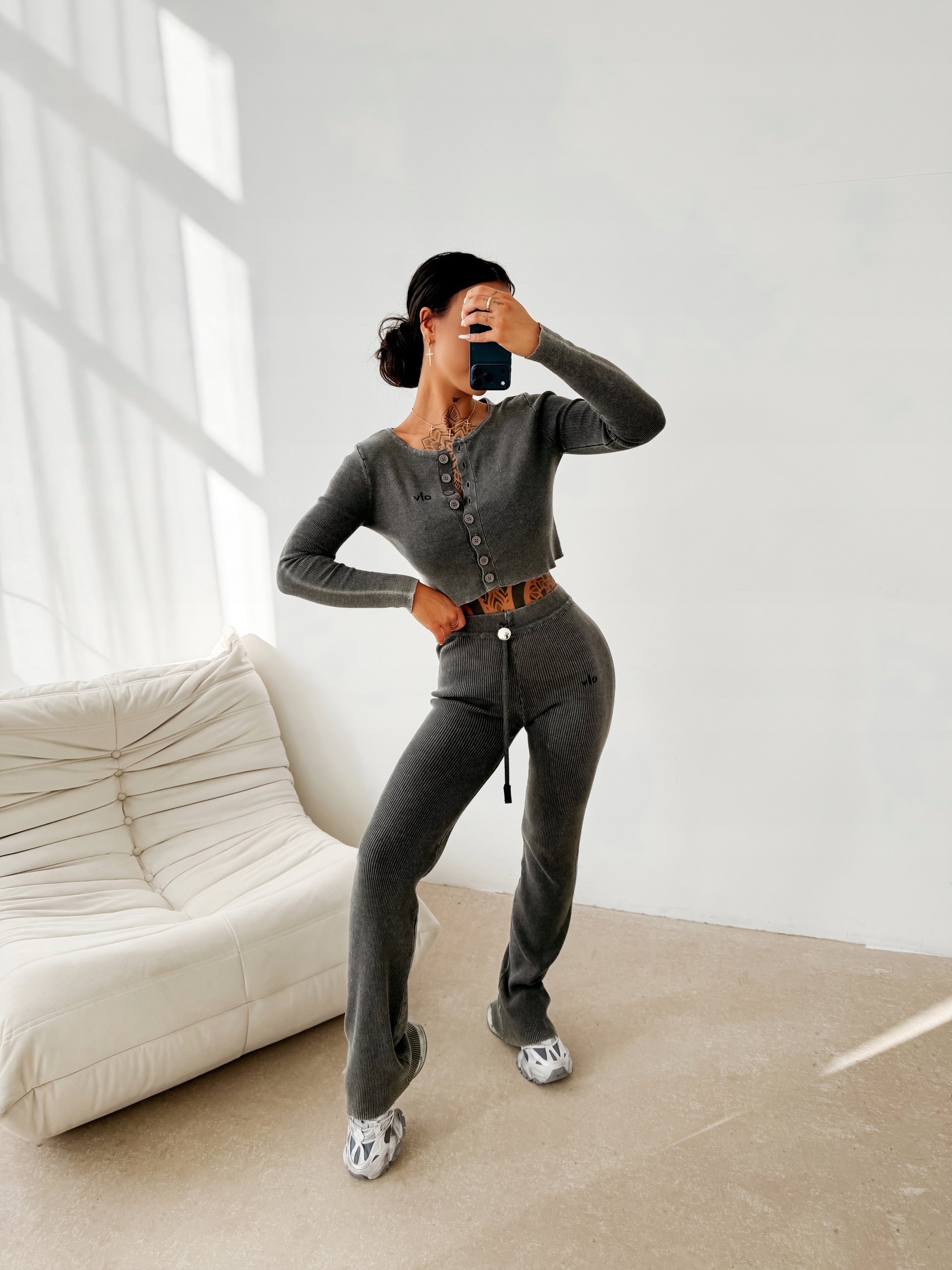 Dámský Komplet Males Olavoga Šedý Xs