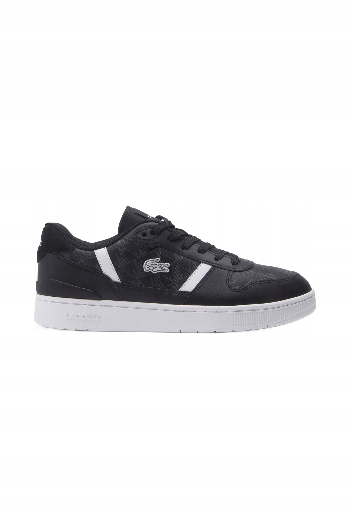 Lacoste T-clip Set Czarne Sportowe Buty Z Białymi Paskami I Logo 31 U2C