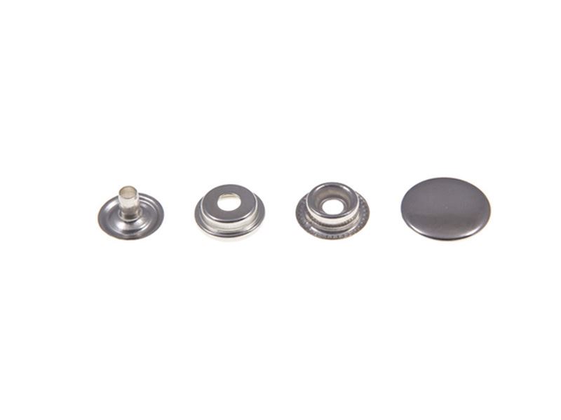 Napy, metalowe zatrzaski 17mm, SREBRNE,10 kpl