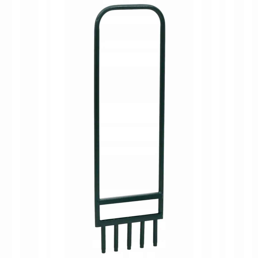 Provzdušňovač trávníku s 5 prázdnými zuby, ocel práškově lakovaná, zelená,