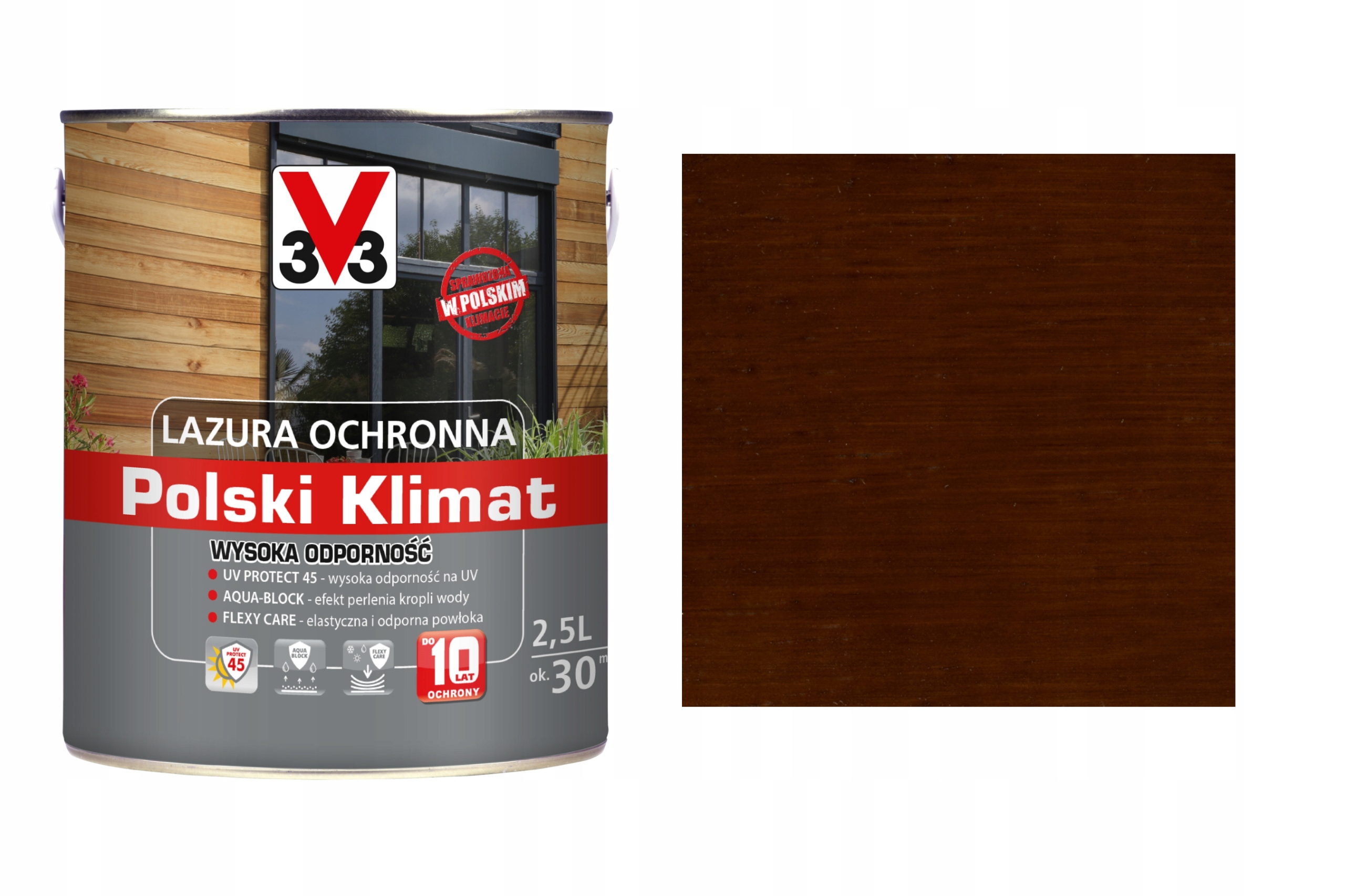 

Lazura V33 Polski Klimat 10 lat Dąb Złocisty 2,5L