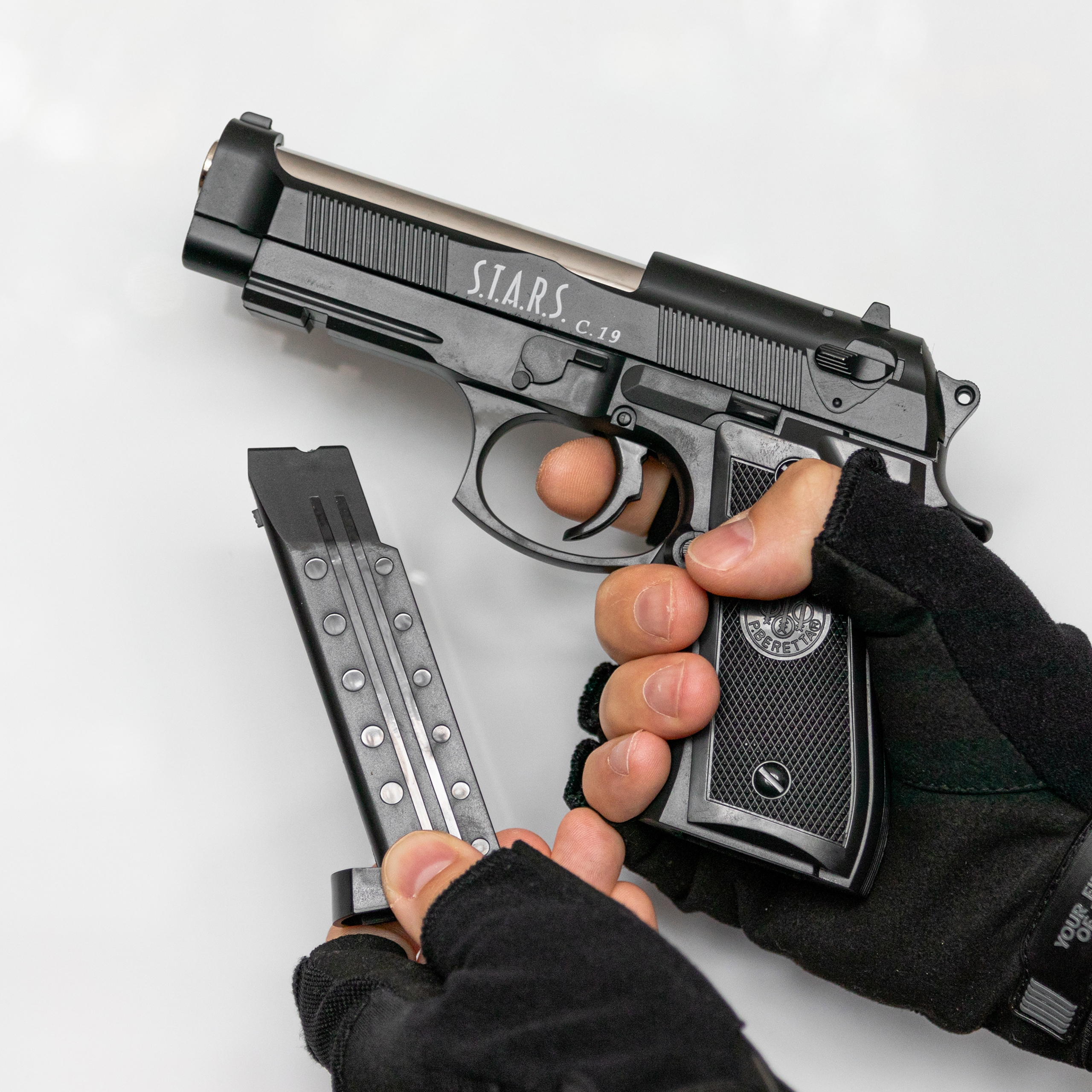 PISTOLET NA KULKI METAL ASG + TŁUMIK + 1000 KULEK Marka inna