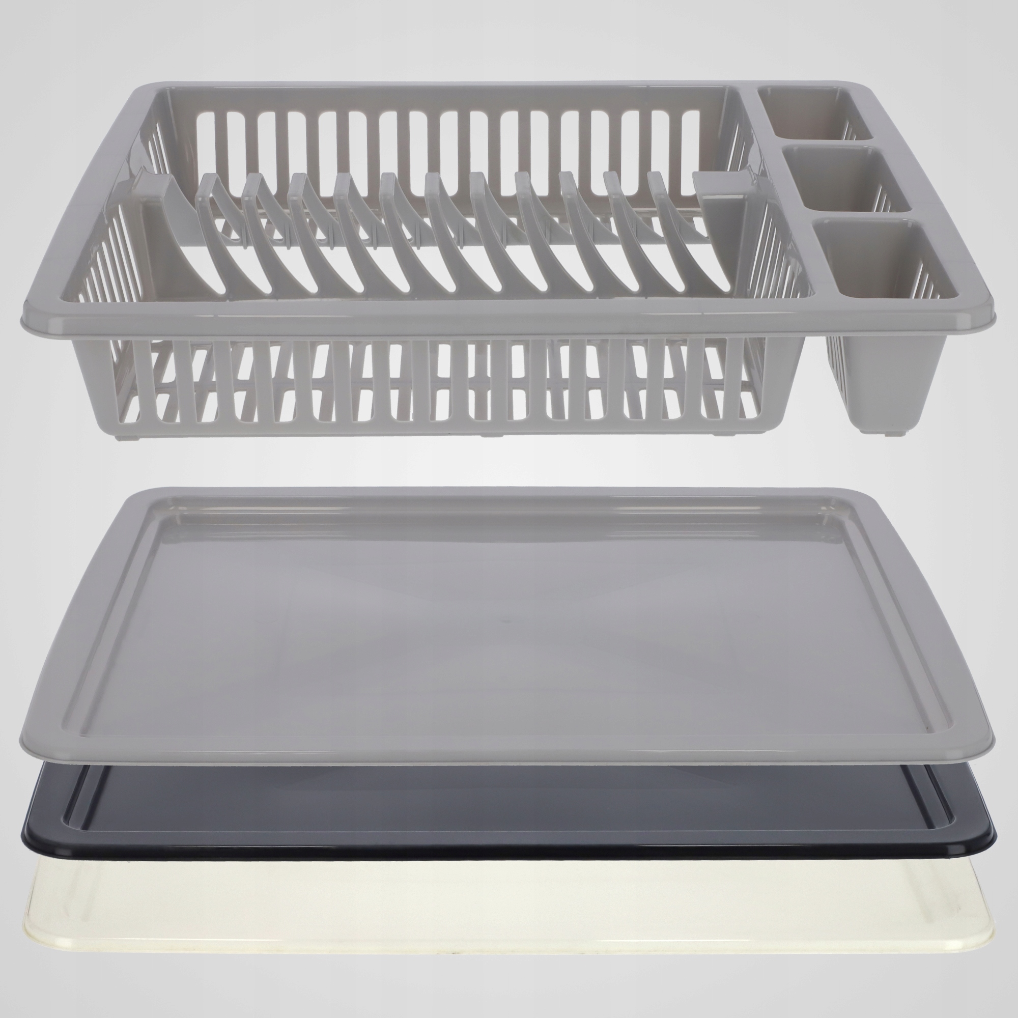 SUSZARKA DO NACZYŃ STOJĄCA OCIEKACZ TACA DUŻA 46cm Marka Kadax