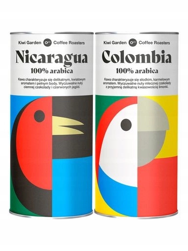 Levně Kiwi Garden Nikaragua+kolumbia 100% Arabica z pražírny Čerstvě pražená 2x200 g