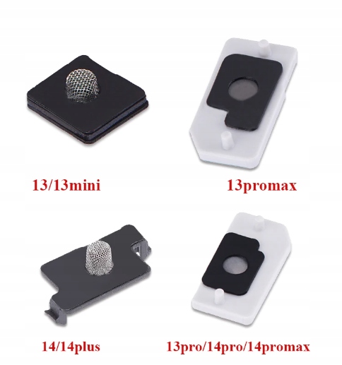 Membrana Siateczka Mikrofonu Tył dla iPhone iphone 12 kolor czarny Pasuje do marki Apple