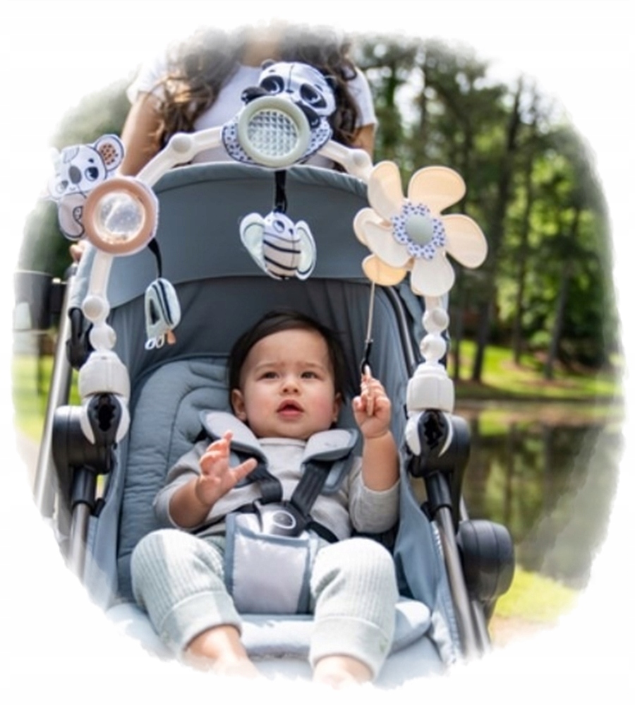 Tiny Love ŁUK PAŁĄK z zabawkami NA FOTELIK WÓZEK LEŻACZEK Black White Decor Marka Tiny Love