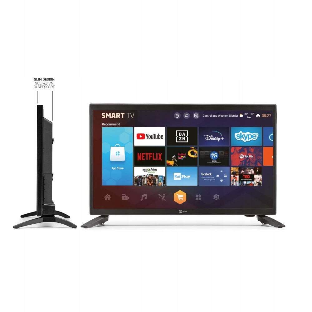 Telewizor Tele Sysytem 19" SMART19 LX SLIM, Android, DVB-T2/S2 12V-220V Marka Telesystem