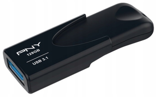 

Szybki Pendrive Pny 128GB Usb 3.1 Attache 4 Czarny