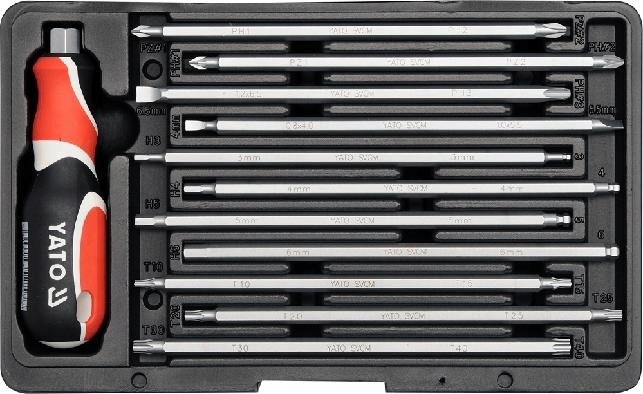 YATO викрутка зі змінними наконечниками YT-2797