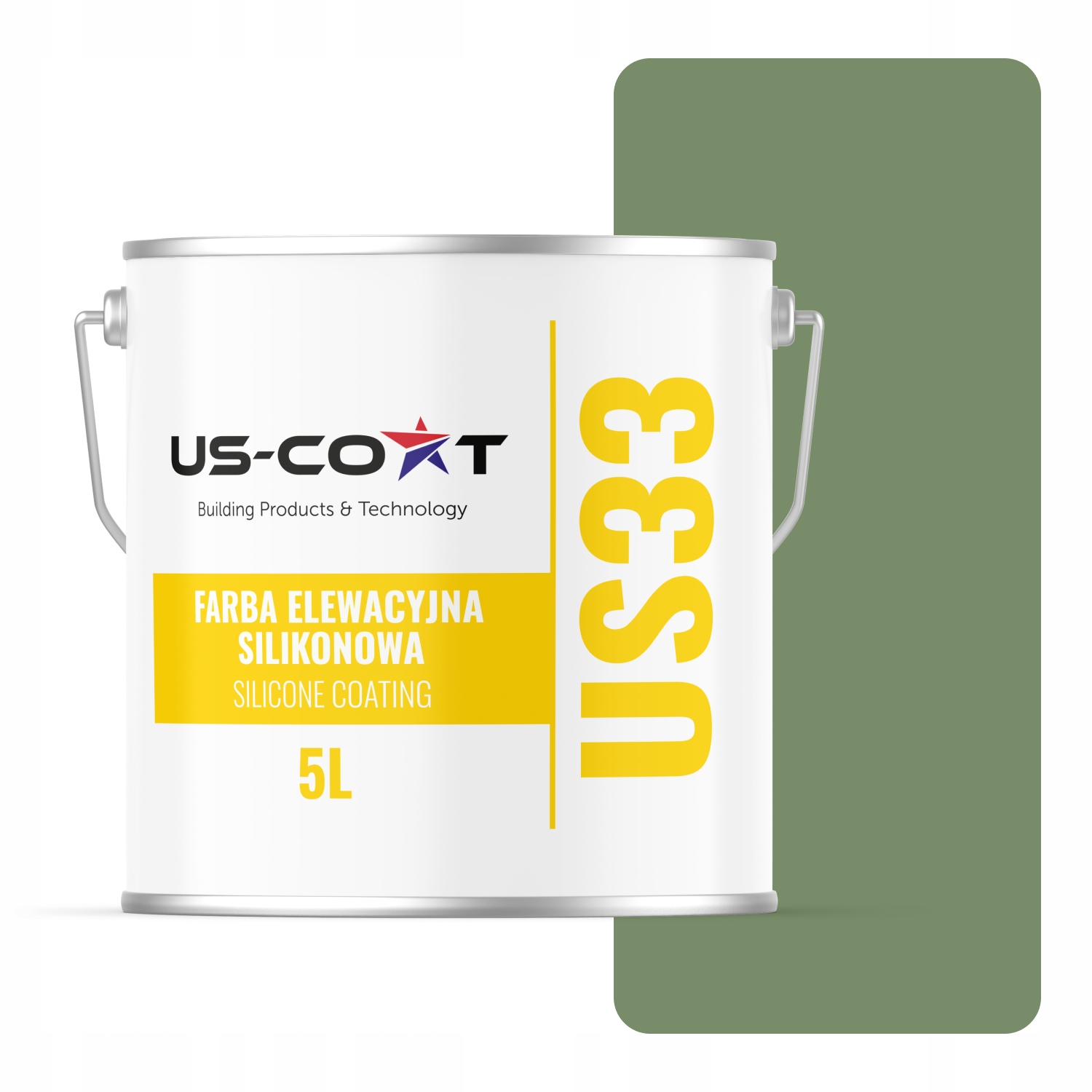 Barva Silikonová Fasádní Barva Zelená Tmavá F476 Uv 5L Výrobce