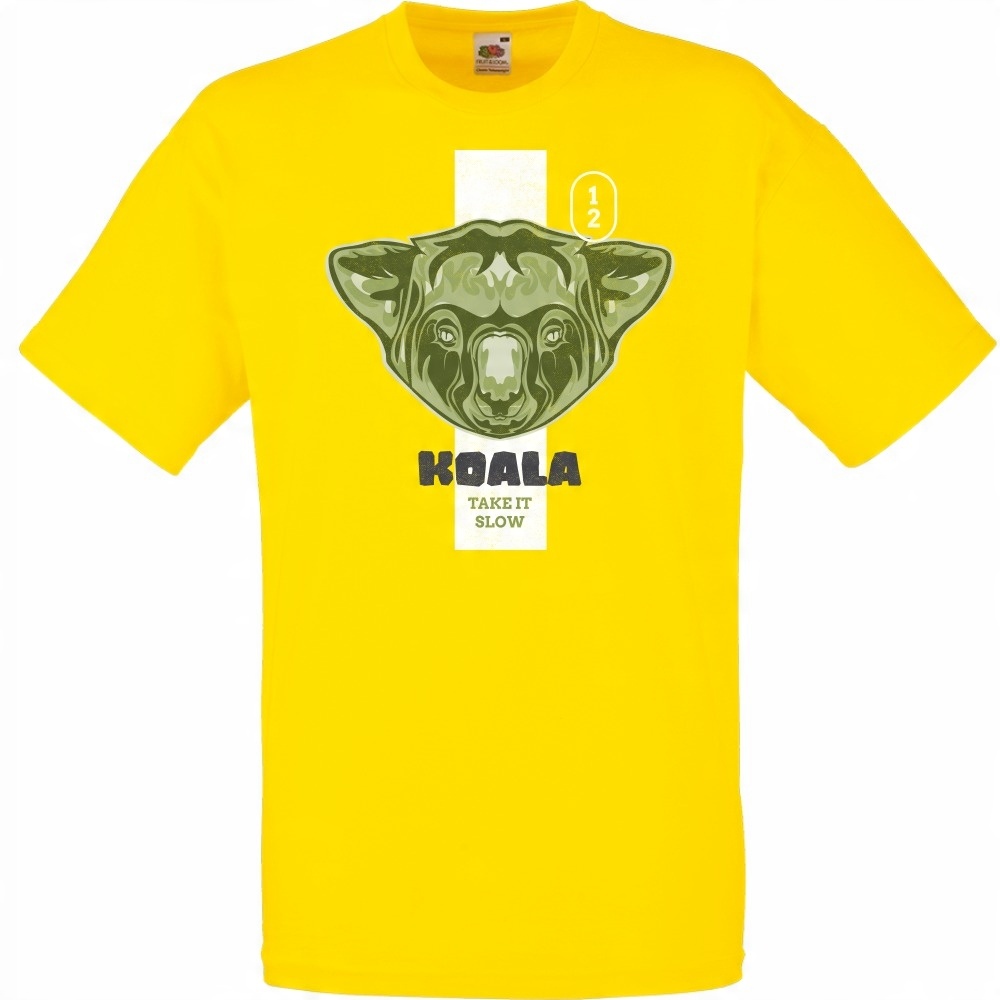 

Koszulka koala take it slow miś M żółta jaskrawa