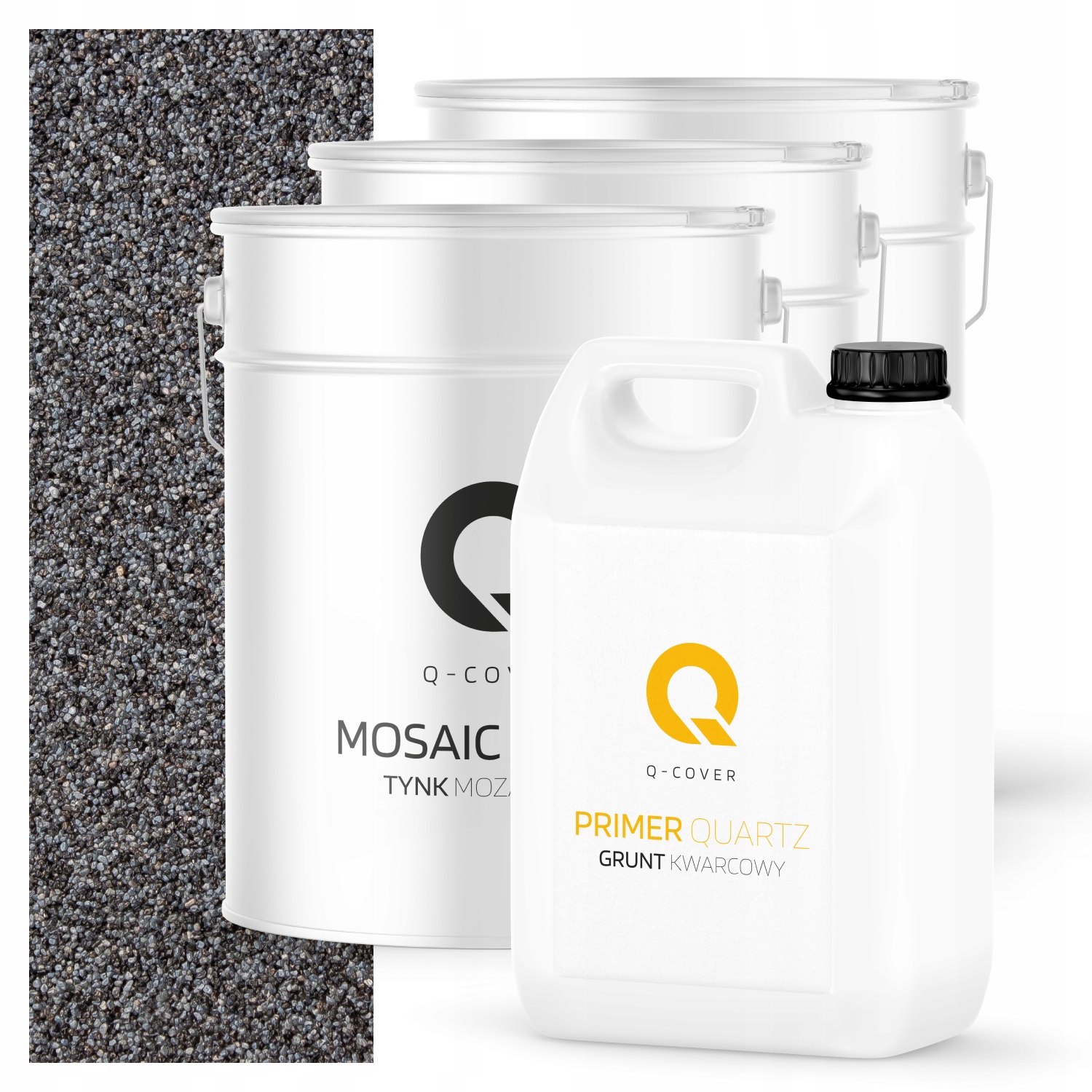 Mozaiková Omítka penetrační nátěr Sada 10m2 tmavě šedá grafitová M42