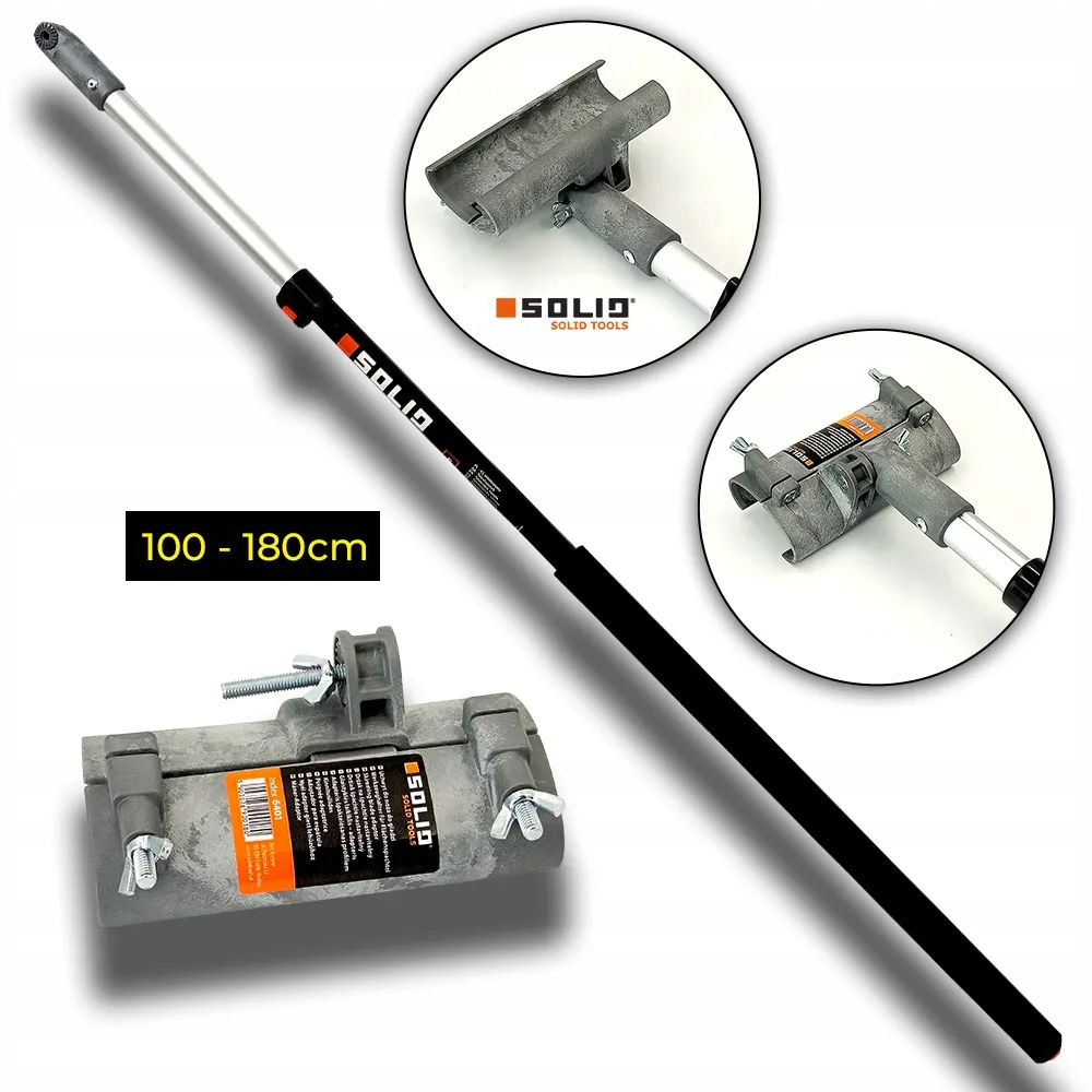 SOLID Nóż do gładzi 65cm + wałek 25cm click + kij tele + adapter NDG17 2024 Waga 5 kg