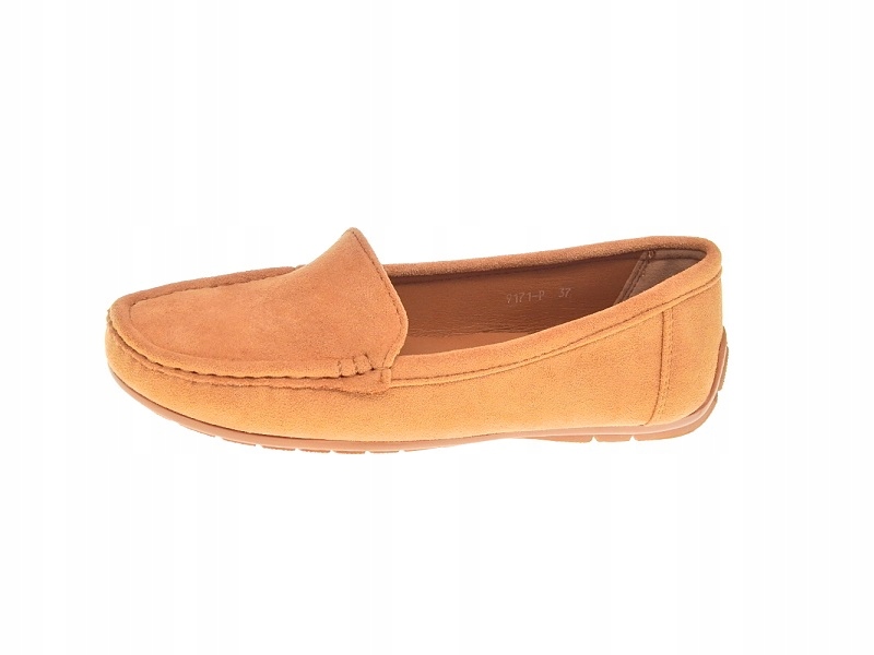 DAMSKIE ZAMSZOWE MOKASYNY Camel r.40