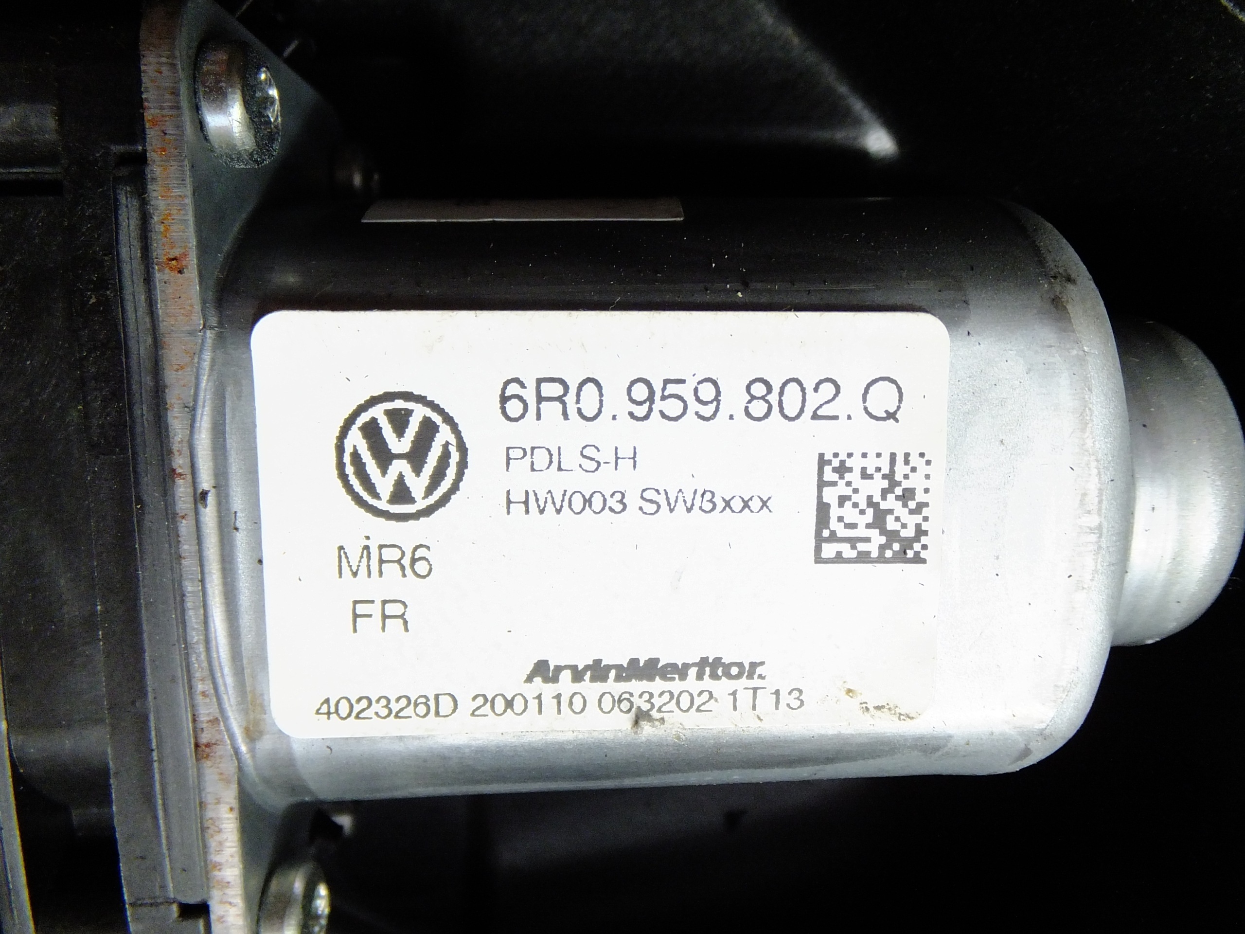 window regulator right front seat ibiza IV 5D 2010r 6R0959802Q