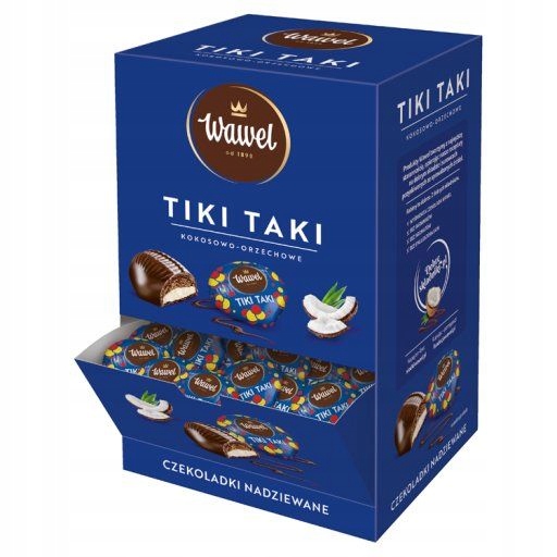 Wawel Tiki Taki kokosowo-orzechowe Czekoladki nadziewane 2,2 kg