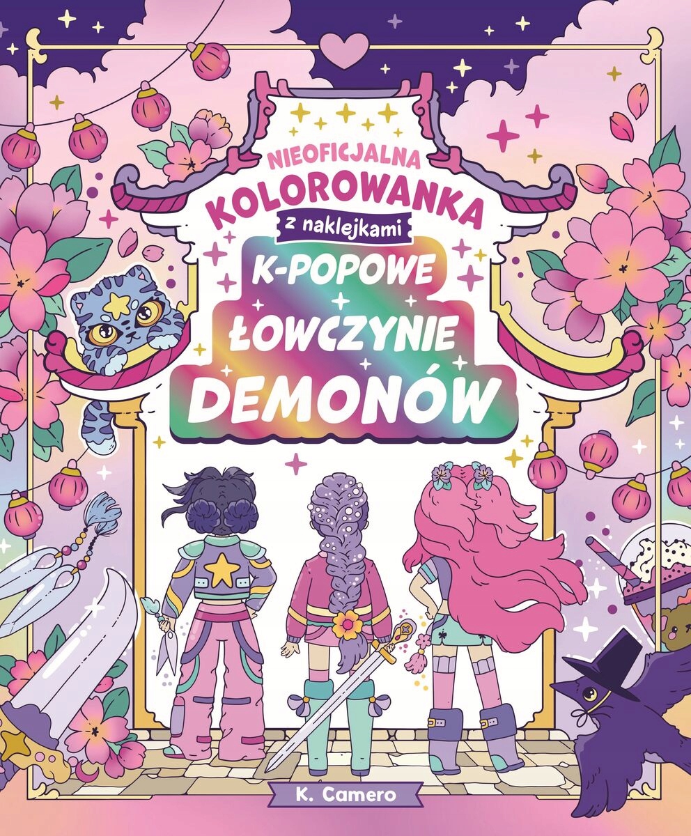 K-popowe łowczynie demonów. Nieoficjalna kolorowanka z naklejkami Camero
