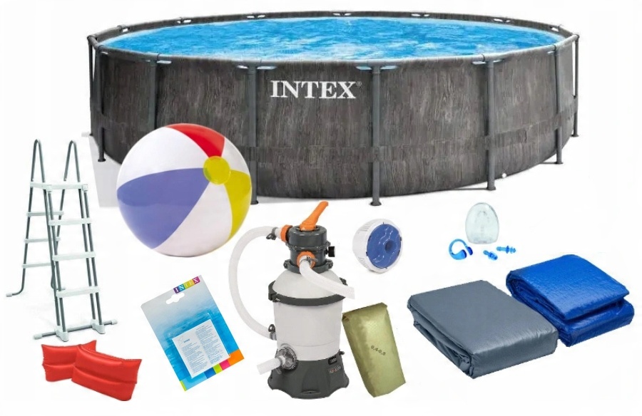 

Basen Ogrodowy Stelażowy 26742 Intex 14w1 457x122