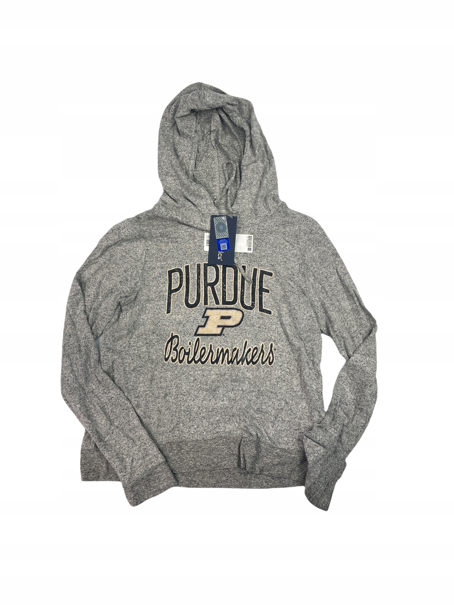 Šedá mikina s kapuce Purdue Boilermakers M