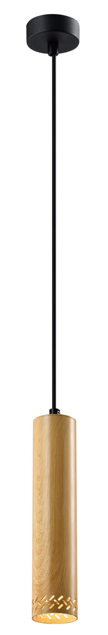 Závěsné Stropní Svítidlo do kuchyně obývacího pokoje 25W GU10 Tubo Černá Klosz 25CM