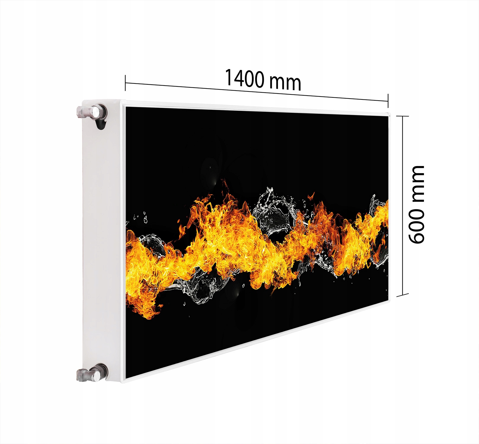 Magnetická Maska Na Radiátor 140x60 Oheň Podložka Magnet