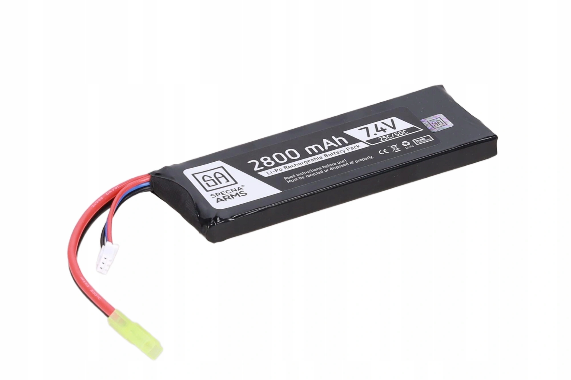 Akumulátor LiPo Specna Arms 2800 mAh 25/50C 7,4V mini tamiya