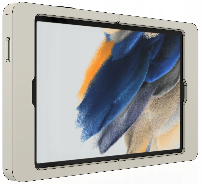 Ramka natynkowa uchwyt naścienny na tablet Samsung Galaxy Tab A8 (biała)